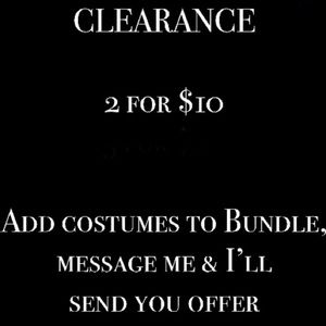 2 FOR $10 COSTUMES